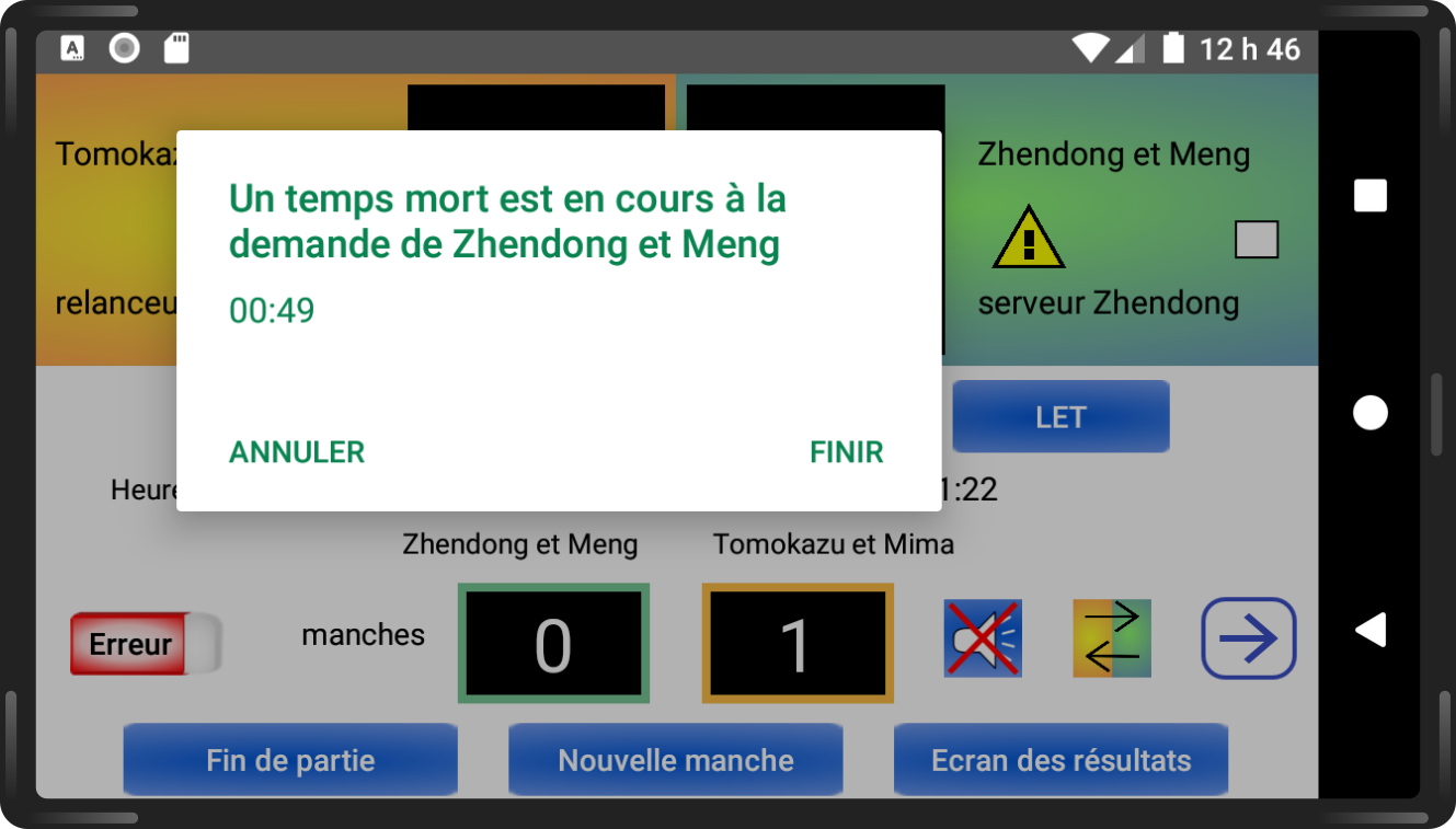 Icône règles ITTF